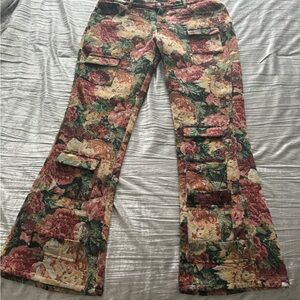 Stacked floral pants size 38 from fashion nova men